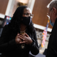 Ketanji Brown Jackson, nominee to be U.S. Circuit Judge for the District of Columbia Circuit, greets ranking member Sen. Chuck Grassley, R-Iowa, before her Senate Judiciary Committee confirmation hearing in Dirksen Senate Office Building on April 28, 2021, in Washington, DC.